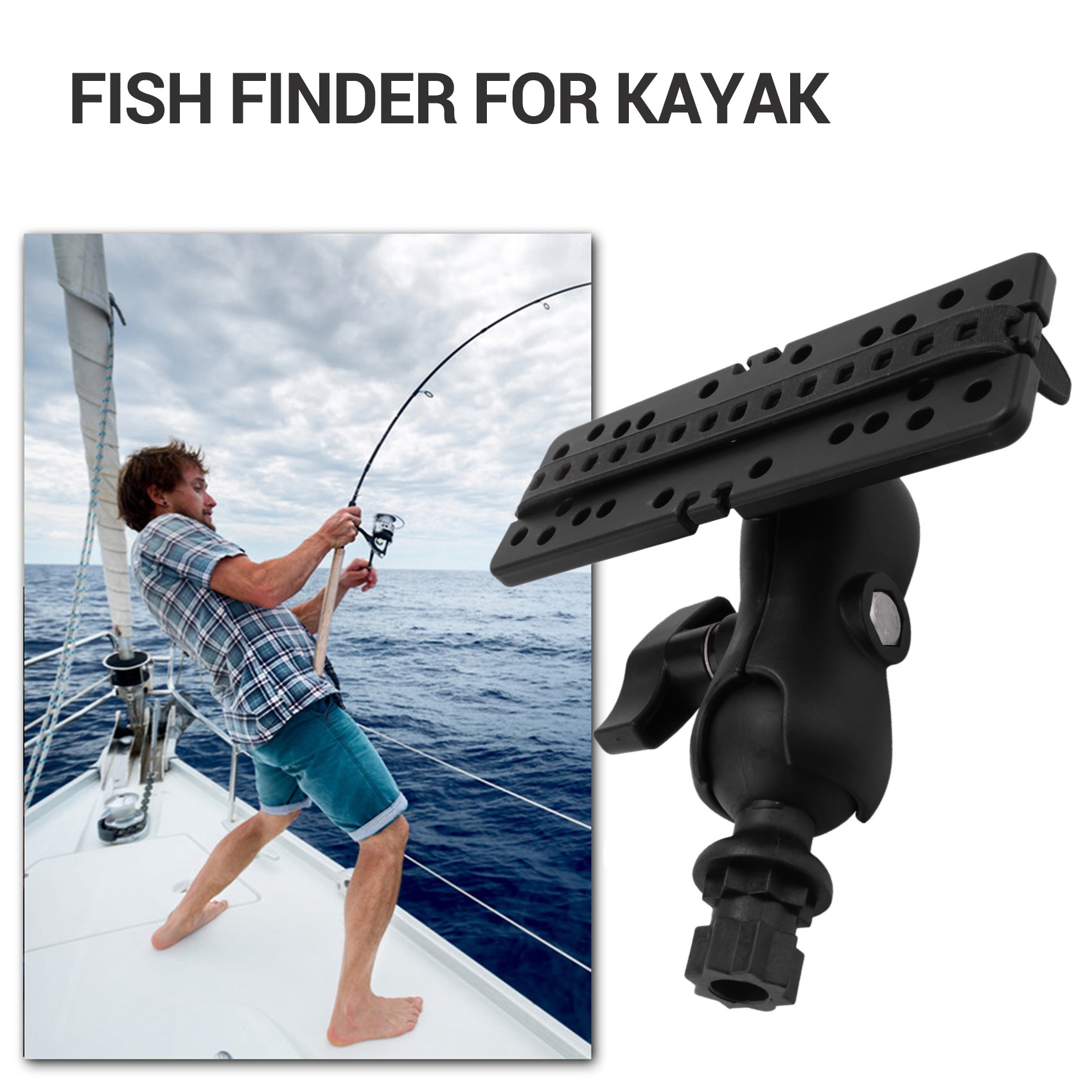 NALFI-Ball Mount With Fish Fin - огляд і ціна Fish Finder Mount